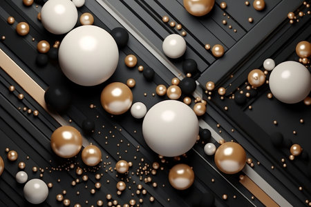 Abstract background with different geometrical shapesの素材