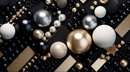 Abstract background with different geometrical shapesの素材