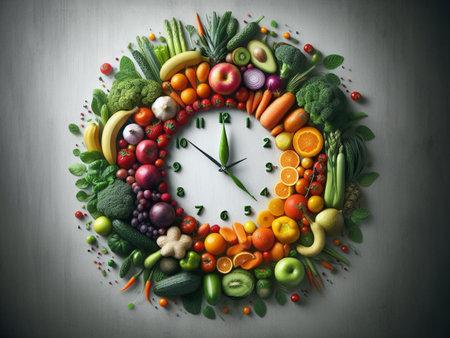Presentation of vegan diet month in january called Veganuary.の素材