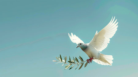Peaceful Dove Carrying Olive Branchの素材