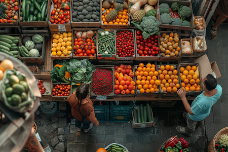 Bustling Market Fresh Produceの素材