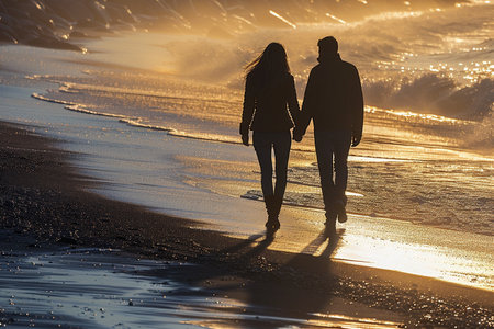 Sunset Romance on the Beachの素材