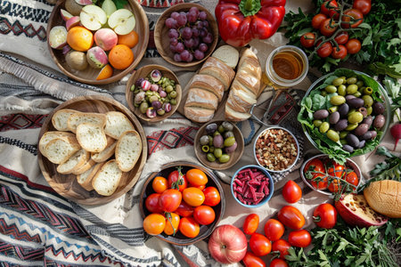 Colorful Picnic Spreadの素材