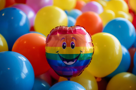 Colorful Balloon Party. Pride Parade Celebrationの素材