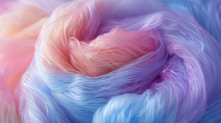 Soft, flowing pastel fabrics in gentle swirls, evoking tranquility and calm.の素材