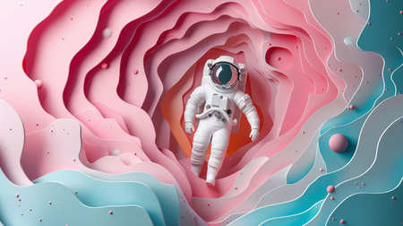Astronaut in Abstract Spaceの素材