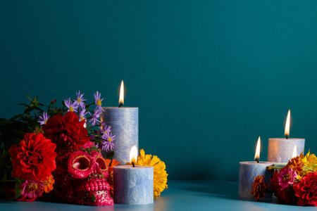 Vibrant Day of the Dead Tributeの写真素材