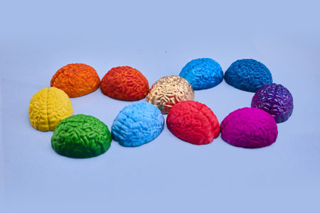 Infinity rainbow symbol. Autism awareness. Neurodiversity awareness and acceptanceの写真素材