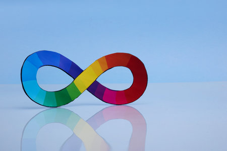 Infinity Spectrum. Neurodiversity awareness and acceptanceの写真素材