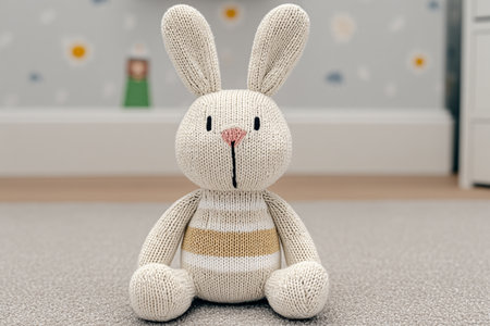 Cozy Knitted Bunny Toyの素材