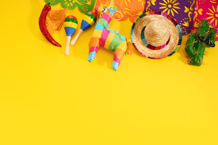 Cinco de mayo carnival concept. Festive Mexican Celebration