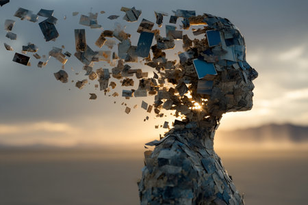 Fragmented Silhouette at Sunsetの素材