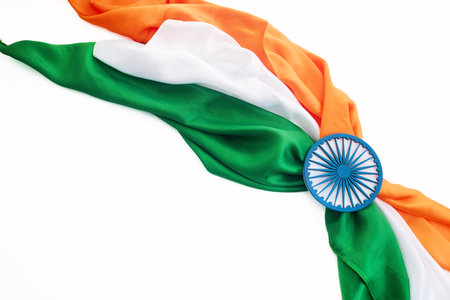 Happy Independence Day 15th August, freedom day of Indiaの写真素材