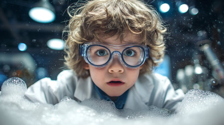 Young Scientist at Workの素材