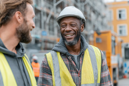 Construction Workers Smilingの素材