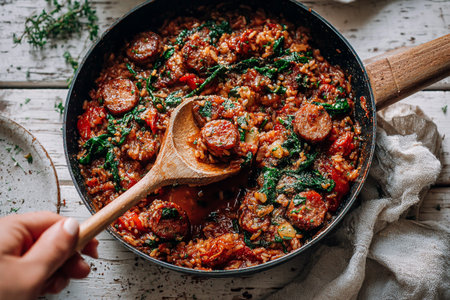 Savory Sausage Skilletの素材