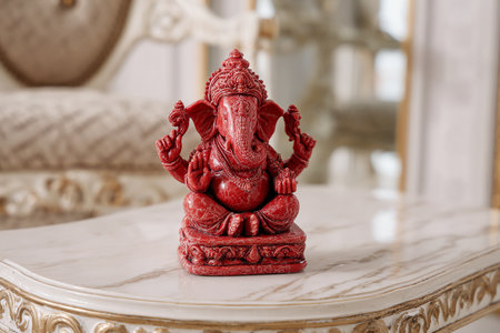 Red Ganesha Statueの素材
