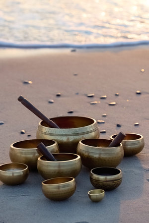Singing Bowls at Sunset Beach