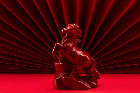 Red Origami Displayの写真素材