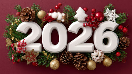 Festive 2026 Decorationの素材