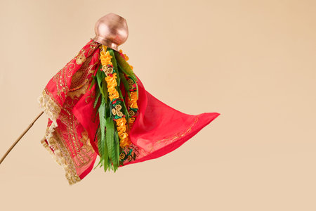 Gudi padwa celebrating hindu new year with traditional elements