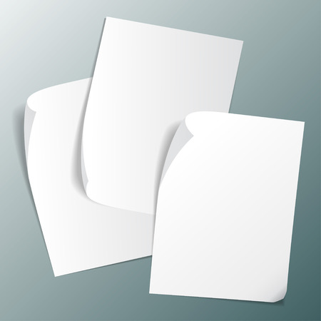 set images of paper stickersのイラスト素材