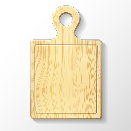 Vector isolated image of a wooden cutting boardのイラスト素材