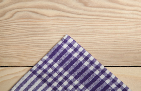 table clothe on woodの写真素材