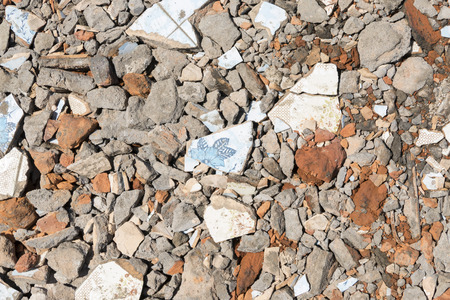 Gravel ground backgroundの写真素材