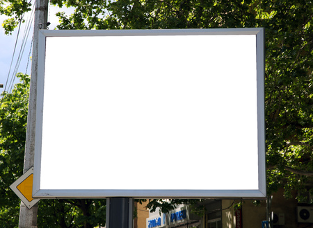 empty billboard with buildingのeditorial素材