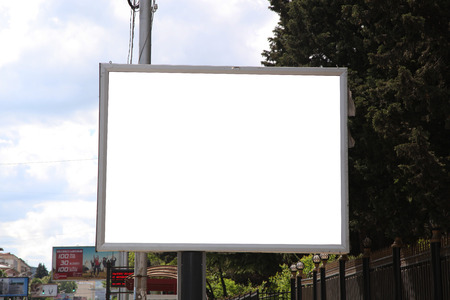 empty billboard with buildingのeditorial素材