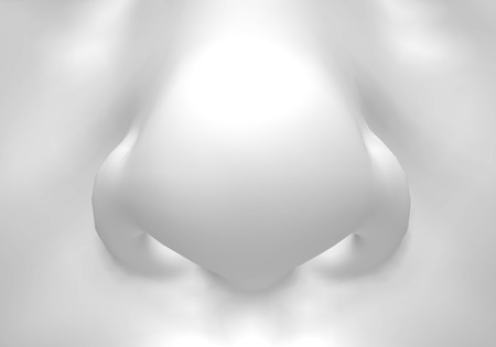 Human Nose 3D Renderingの写真素材