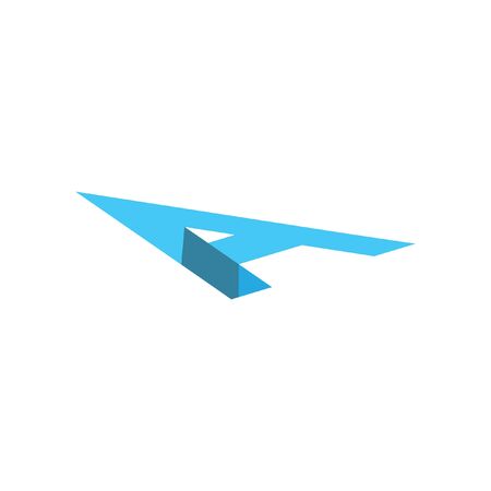 Simple 3 dimension initial logo designのイラスト素材
