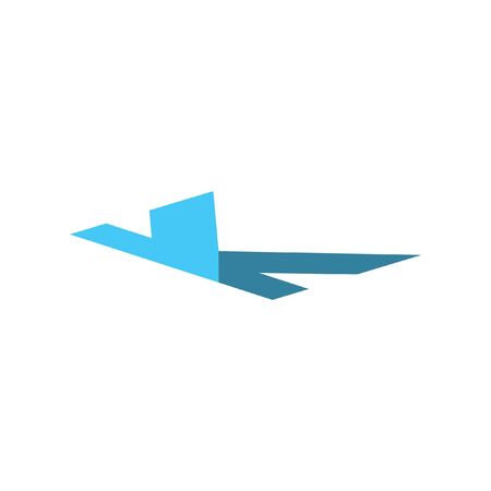 Simple 3 Dimension initial logo designのイラスト素材