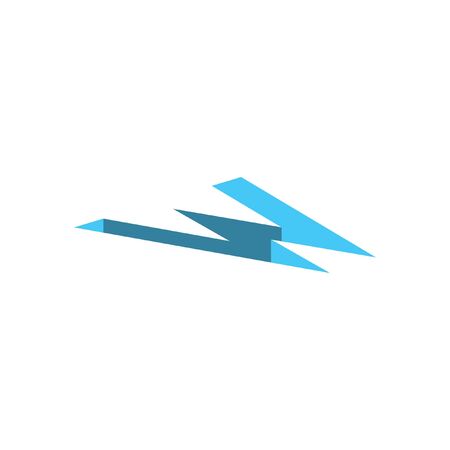 Simple 3 Dimension initial logo designのイラスト素材