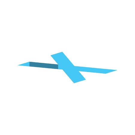 Simple 3 Dimension initial logo designのイラスト素材