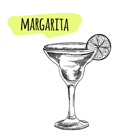 Sketch cocktails and alcohol drinks vector hand drawn illustration Set of sketch cocktails and alcohol drinks vector hand drawn illustrationのイラスト素材