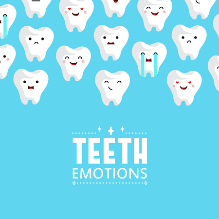 Dental clinic teeth background. Vector illustrationのイラスト素材