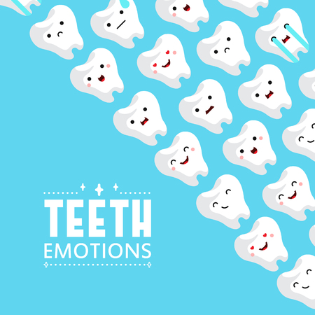 Dental clinic teeth background. Vector illustrationのイラスト素材