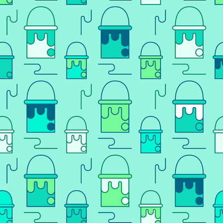 Art tools and materials creative icon seamless patternのイラスト素材