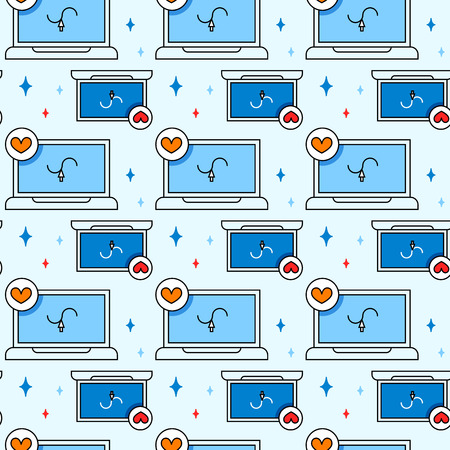 Art tools and materials creative icon seamless patternのイラスト素材