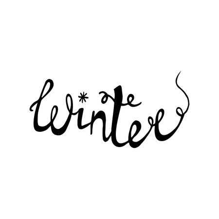 Christmas background with doodle icons. Vector design conceptのイラスト素材