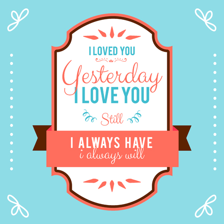 hand-lettered vintage st. valentines card - with handmade calligraphy, vector backgroundのイラスト素材
