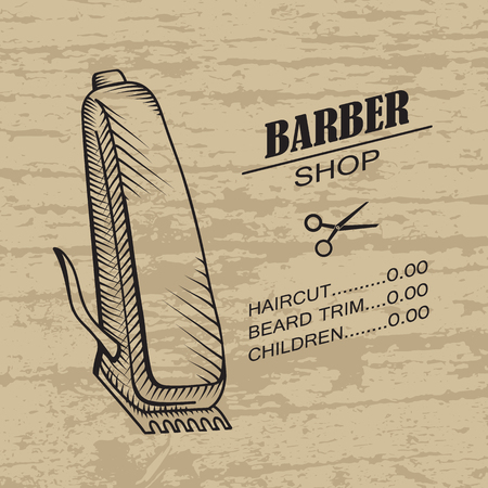 Set of icons for the Barber shop for your web design, in flat linear illustration styleのイラスト素材