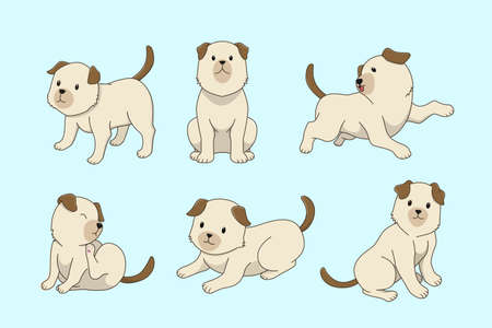 dog vector designのイラスト素材