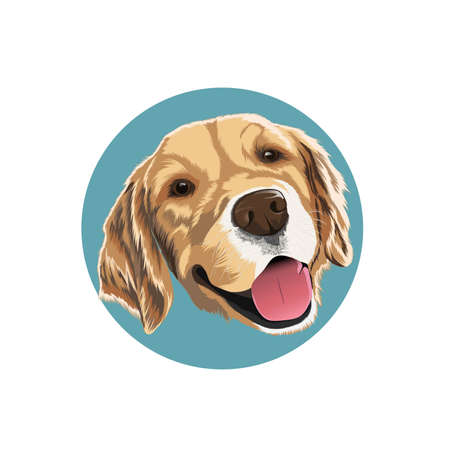 cute dog vector designのイラスト素材