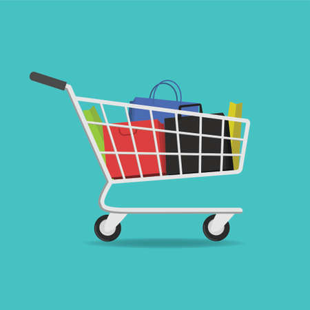 shop cart vector designのイラスト素材