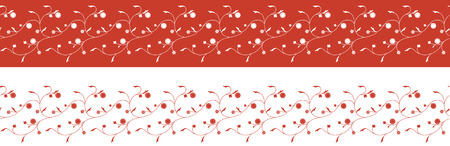 seamless floral oriental banner patternのイラスト素材