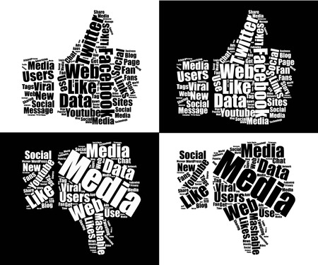 social media iconのイラスト素材