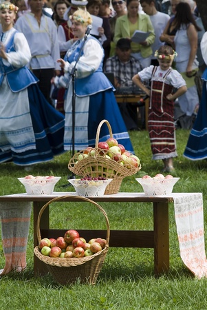 August 2010, Belarus, the city Gomel.Osenny harvest festival のeditorial素材